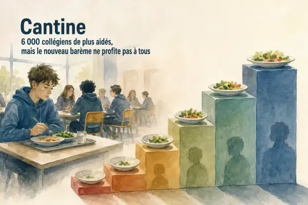 Illustration - plateau de cantine scolaire