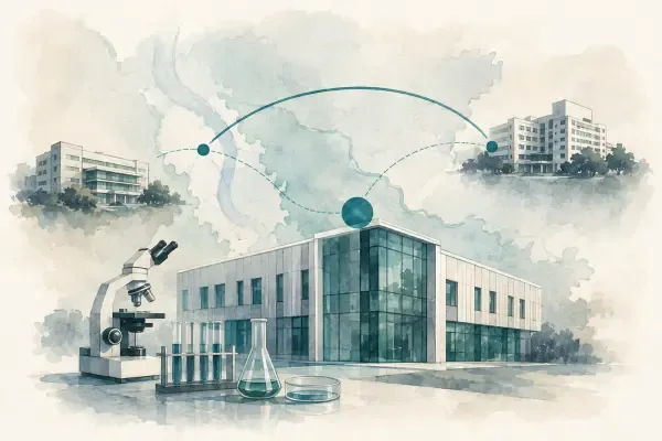 Illustration de laboratoires hospitaliers