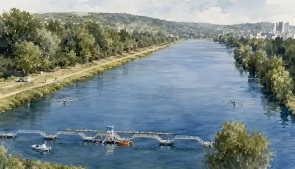 Illustration du Stade nautique de Mantes