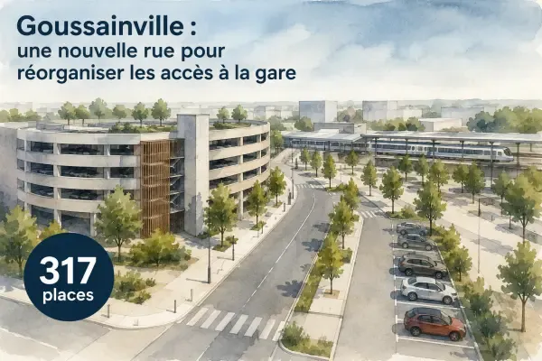 Illustration - Gare de Goussainville en travaux