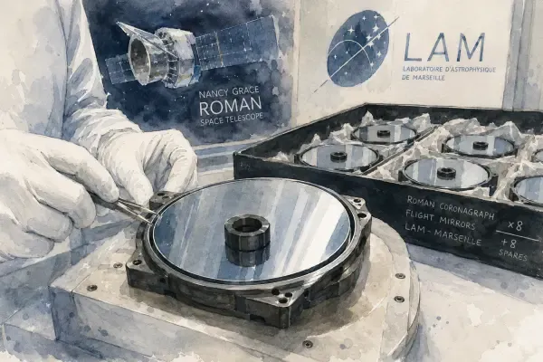 Illustration - miroirs du télescope Roman