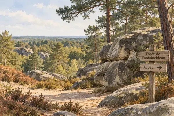 Illustration - Forêt de Fontainebleau après les incendies
