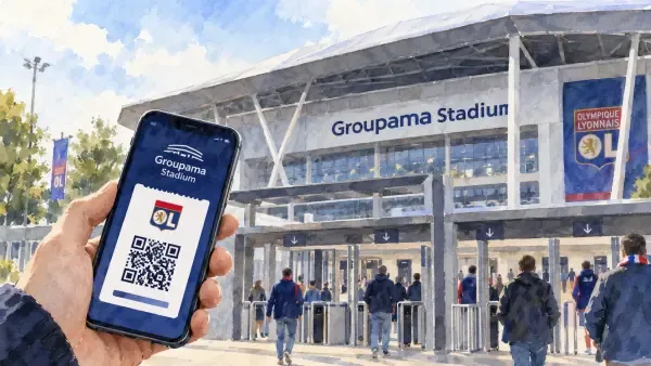 Billet mobile au Groupama Stadium