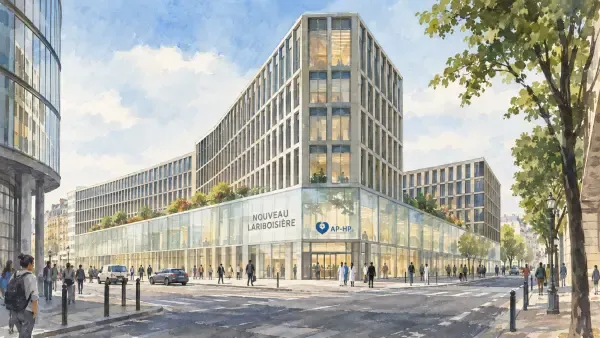 Illustration - Nouveau bâtiment de Lariboisière