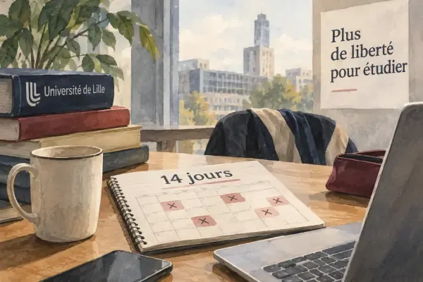 Illustration - étudiants à l’Université de Lille