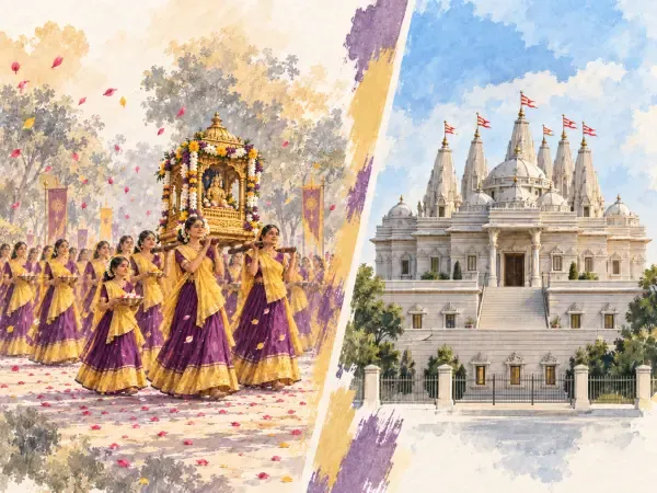Illustration - Procession du mandir à Bussy