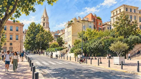 Illustration - rues du centre de Marseille