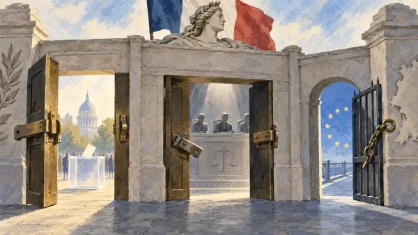 Illustration - urne, Constitution et Europe
