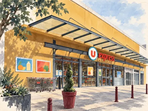 Illustration - îlot du Super U à Dourdan