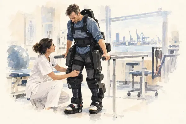 Exosquelette de rééducation à l’hôpital Flaubert