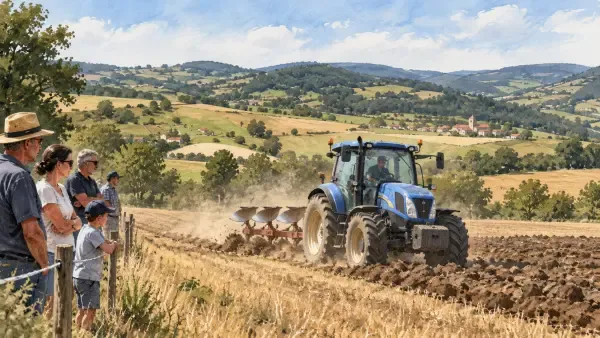 Illustration - concours de labour dans le Rhône