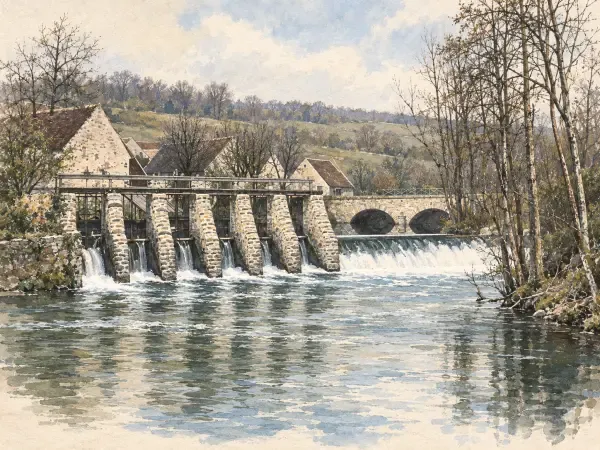 Illustration du moulin d’Archet