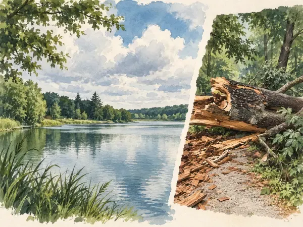 Illustration - forêt après la tempête