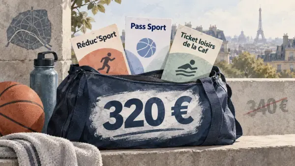 Illustration - jeunes sportifs parisiens