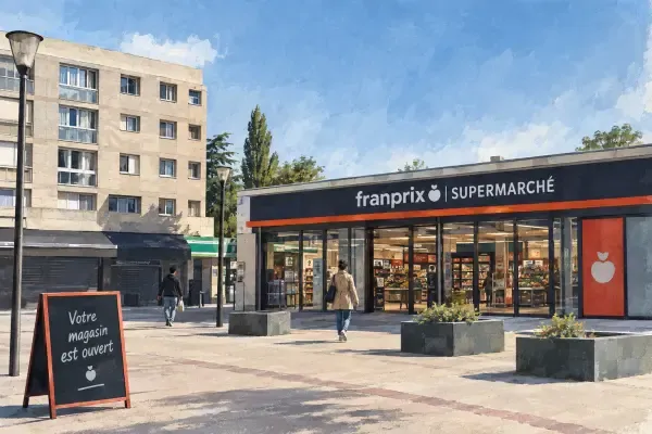 Illustration - place des Touleuses à Cergy