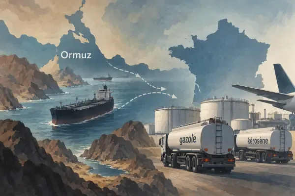 Illustration - Pétroliers dans le détroit d’Ormuz
