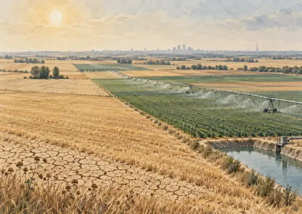 Illustration - Irrigation agricole en Île-de-France