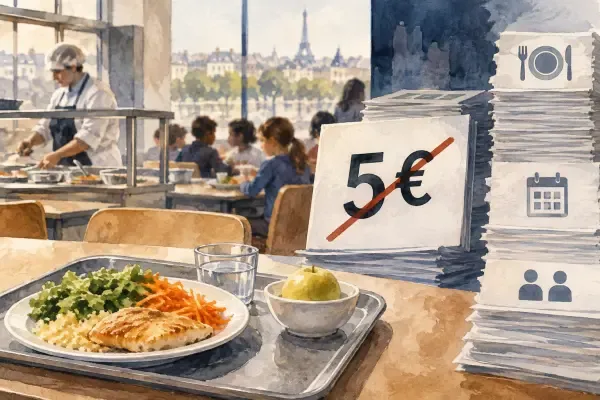 Illustration - Plateau de cantine scolaire