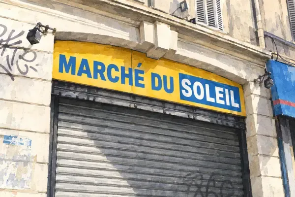 Illustration - Marché du Soleil fermé