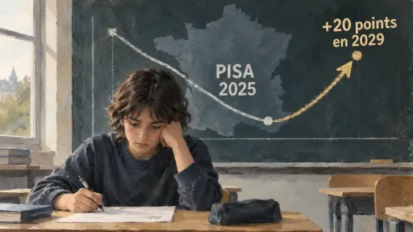 Illustration - élèves face aux résultats PISA