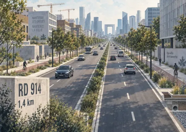 Illustration du boulevard de la Défense