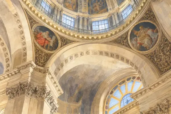 Illustration - intérieur de la chapelle Sorbonne