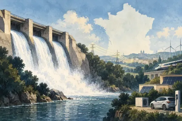 Illustration du réseau électrique français