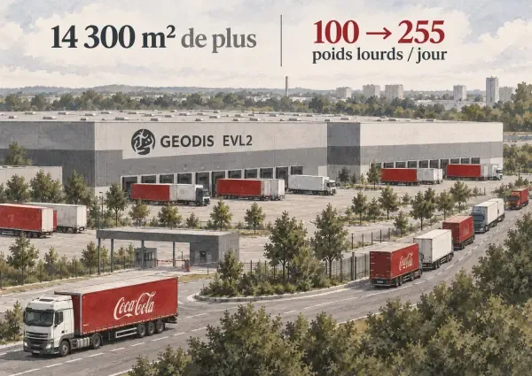 Illustration - entrepôt logistique à Lisses