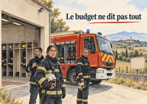 Illustration - Pompiers en intervention