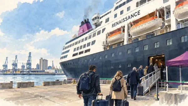 Paquebot au port de Dunkerque