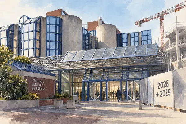 Illustration - Tribunal judiciaire de Bobigny en transformation