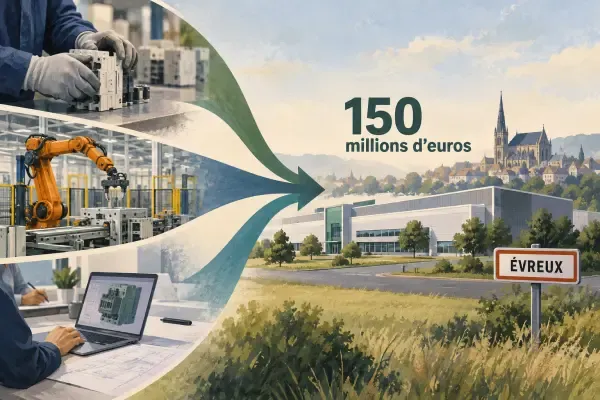Illustration - futur site industriel Schneider