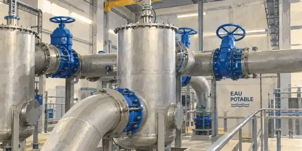 Usine d’eau potable à Nanteuil-lès-Meaux