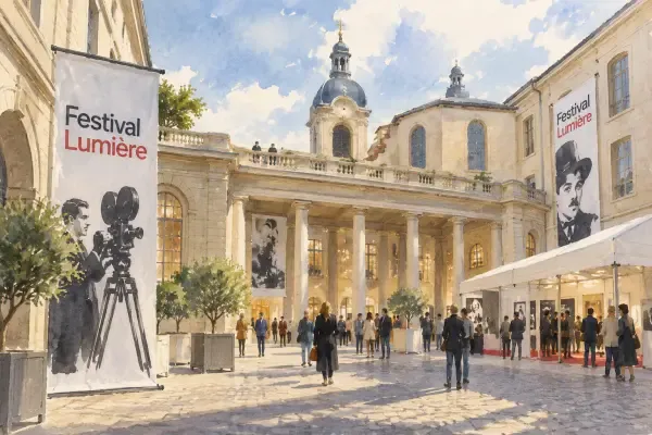 Illustration - écrans du Festival Lumière à Lyon