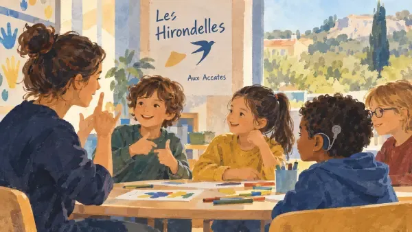 Illustration - enfants jouant aux Accates