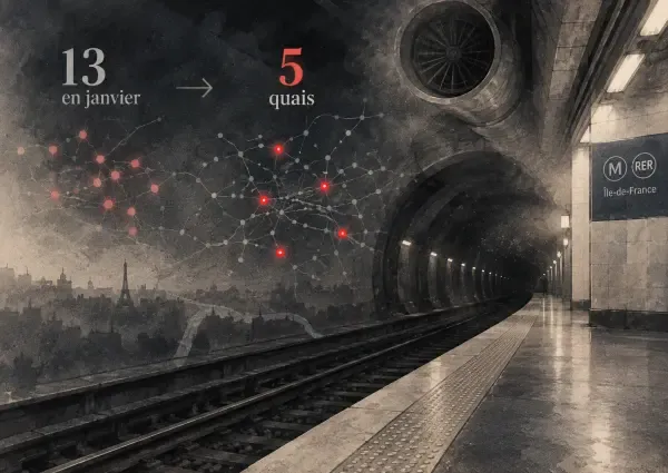 Illustration - quai de métro francilien