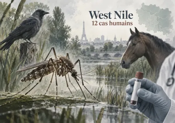 Illustration de la circulation du West Nile
