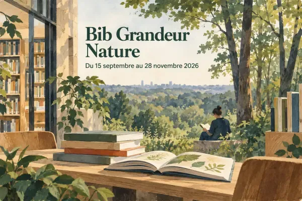 Bibliothèque ouverte sur la forêt