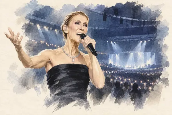 Céline Dion sur scène à Nanterre