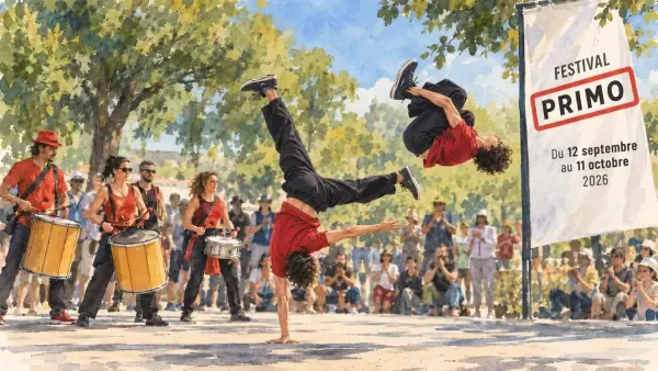 Illustration - Spectacle de rue entre deux départements