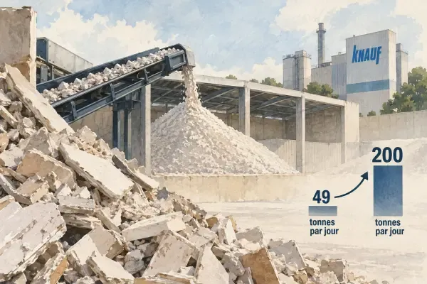 Illustration - recyclage du plâtre à Saint-Soupplets