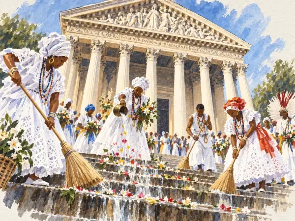 Illustration du Lavage de la Madeleine