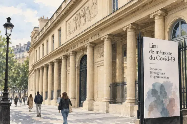 Illustration - mémoire du Covid à Paris