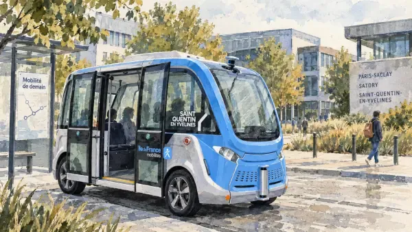 Illustration - navette autonome à Paris-Saclay