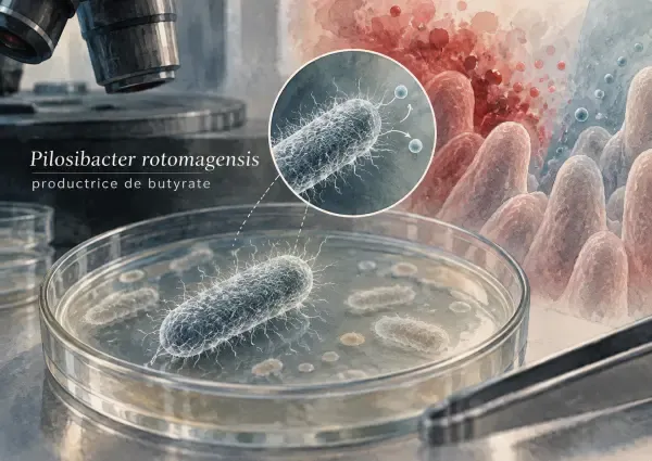 Bactérie du microbiote observée en laboratoire