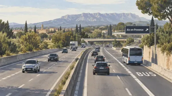 Illustration de la RN296 à Aix