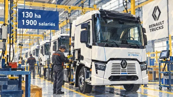 Illustration - usine Renault Trucks à Blainville