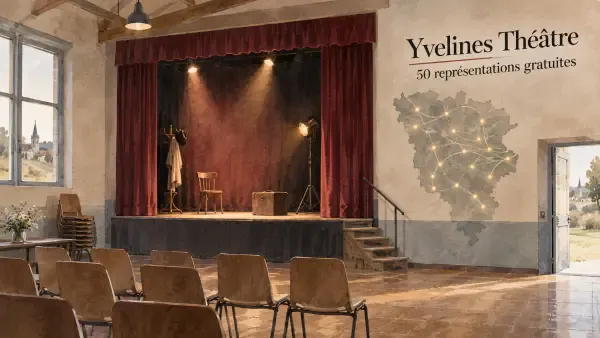 Illustration - Salle communale transformée en théâtre