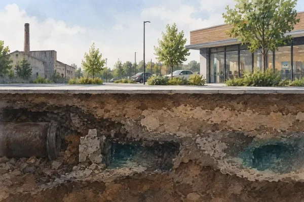 Illustration - Sol d’une ancienne usine