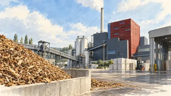 Illustration - usine de granulés à Alizay